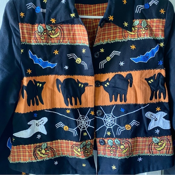 Vintage Halloween 1990’s Tunique Embroidered Jacket - Picture 3 of 7